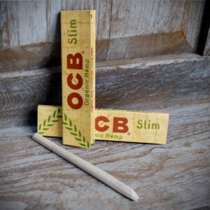 OCB | Slim K.S. Organic Hemp Rolling Papers | Pack of 2 Booklets